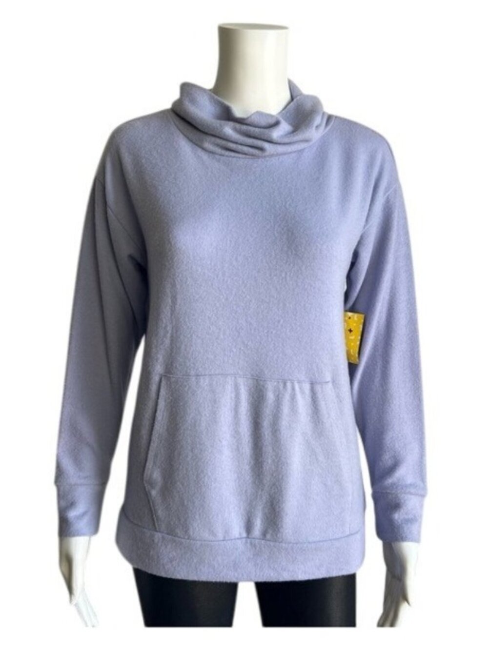 Rumi + Ryder The Funnel Neck Pullover in Light Purple - L